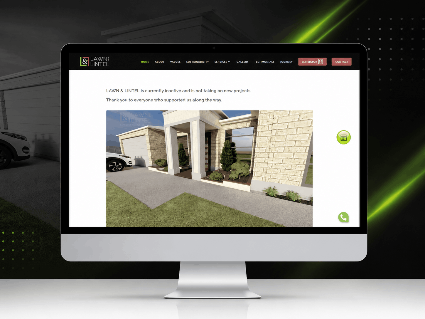 Lawn & Lintel | Landscaping Design & Construction Website